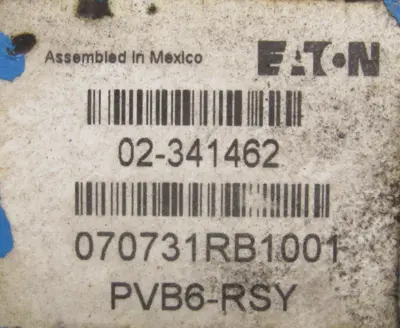 REFURBISHED EATON 02-341462 HYDRAULIC PUMP PVB6-RSY 02341462