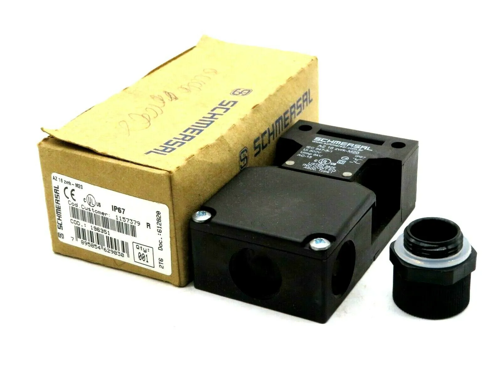 NEW SCHMERSAL AZ 16 ZVRK-M20 SAFETY SWITCH IP67 AZ16ZVRKM20