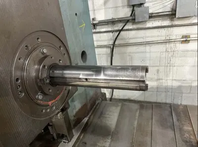 3.5"  x 40 TAPER TOS MODEL #W9 ROTARY TABLE HORIZONTAL BORING MILL WITH FACING HEAD : YOBRO 25160