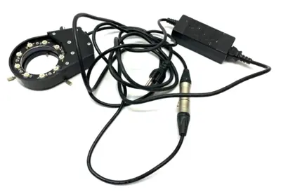 USED O.C. WHITE MICRO-LITE ULTRAVIOLET LED RING ILLUMINATOR