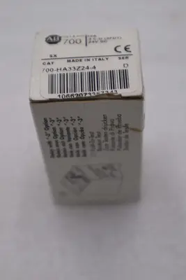 LOT OF 2 - ALLEN BRADLEY 700-HA33Z24-4 RELAY 3 POLE 10A 24V DC STOCK H1593A