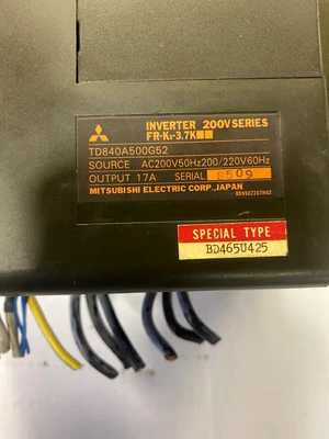 MITSUBISHI FR-K3-3.7K INVERTER - 200V