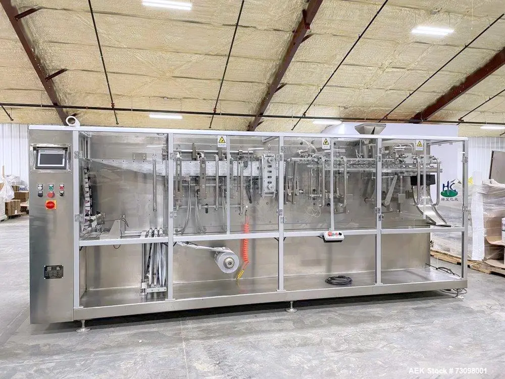 Used Shanghai Huacheng 180N Horizontal Form-Fill-Seal Machine – 90 Bags/Min