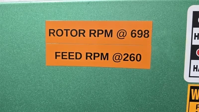 16" Wide Bay Plastics Machinery Strand Pelletizer, Model BX16G, 30 HP