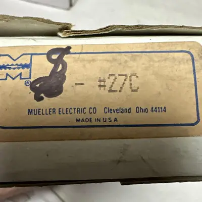 New | in-Stock MUELLER ELECTRIC #27C Misc Electrical & Power Parts Ohio US | Surplus Asset Holdings #1239834