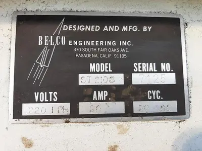 USED BELCO ST-2108