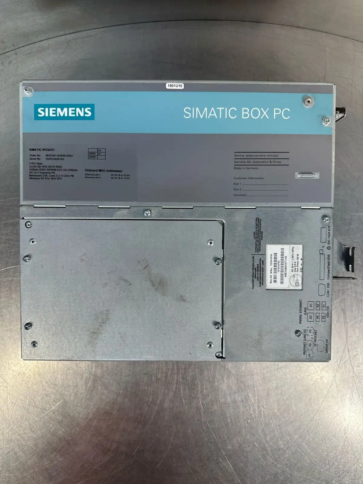 Siemens Simatic IPC627C BOX PC 6ES7647-6CE66-0GA1 (8.4.1)