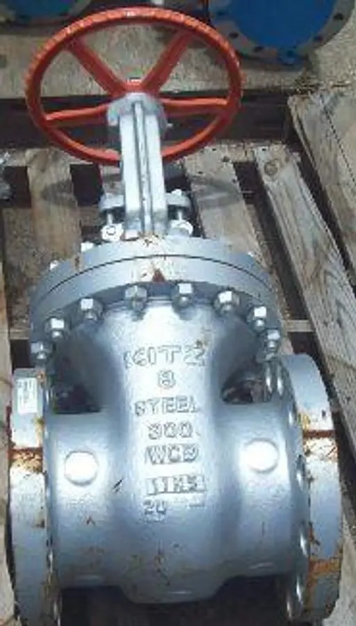 QTY. 1. KITZ 8" 300 FLANGED RAISED FACE GATE VALVE...