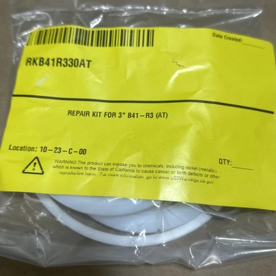NEW SEALED- RKB41R330AT Repair Kit 3” B41-R3 Series TFM1600 Seats/Teflon Seal