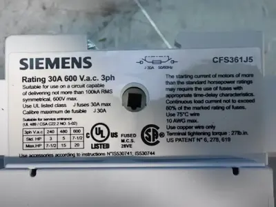NEW SIEMENS CFS361J5