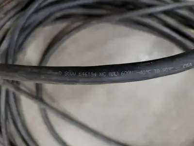 SOOW Power Cord 14 AWG 3 Conductor 600V w/ Plug 15A 125V