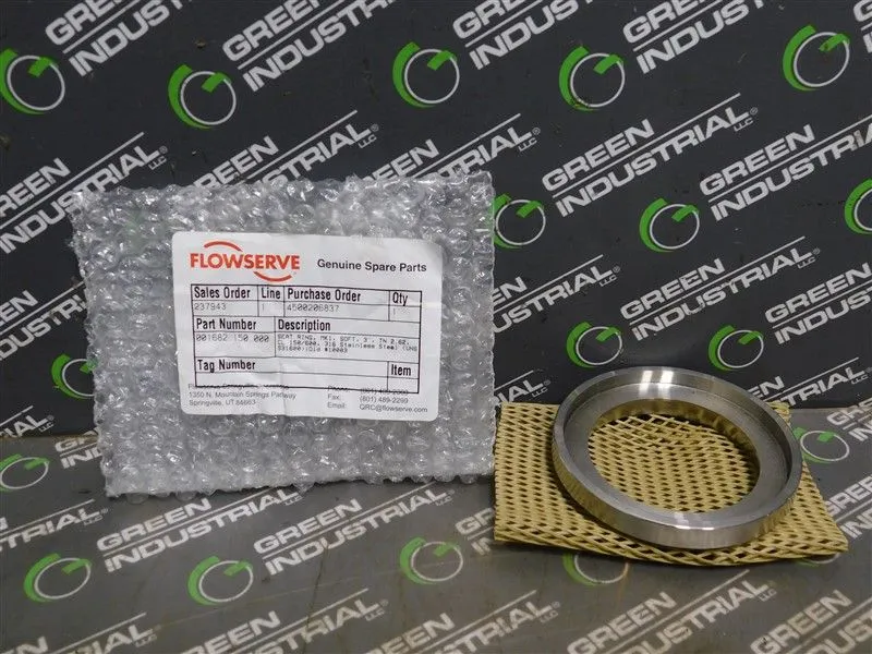 Flowserve 001682.150.000 Seat Ring MK1 Soft 3" TN 2.62 CL150/600 316 Stainless Steel New