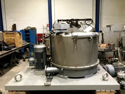 Krauss-Maffei VZU 125/2.5 ATEX perforate basket centrifuge, 316L SS.