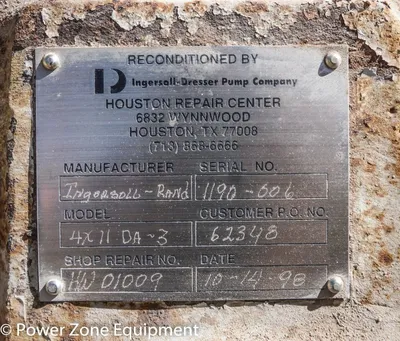 USED INGERSOLL RAND 4X11DA-3