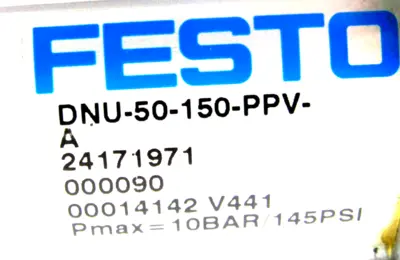 NEW FESTO DNU-50-150-PPV-A PNEUMATIC CYLINDER DNU50150PPVA