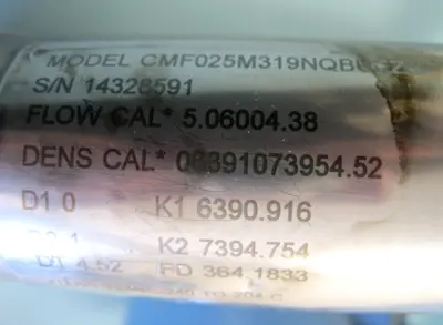 USED Micro Motion CMF025 M319NQBUEZZZ