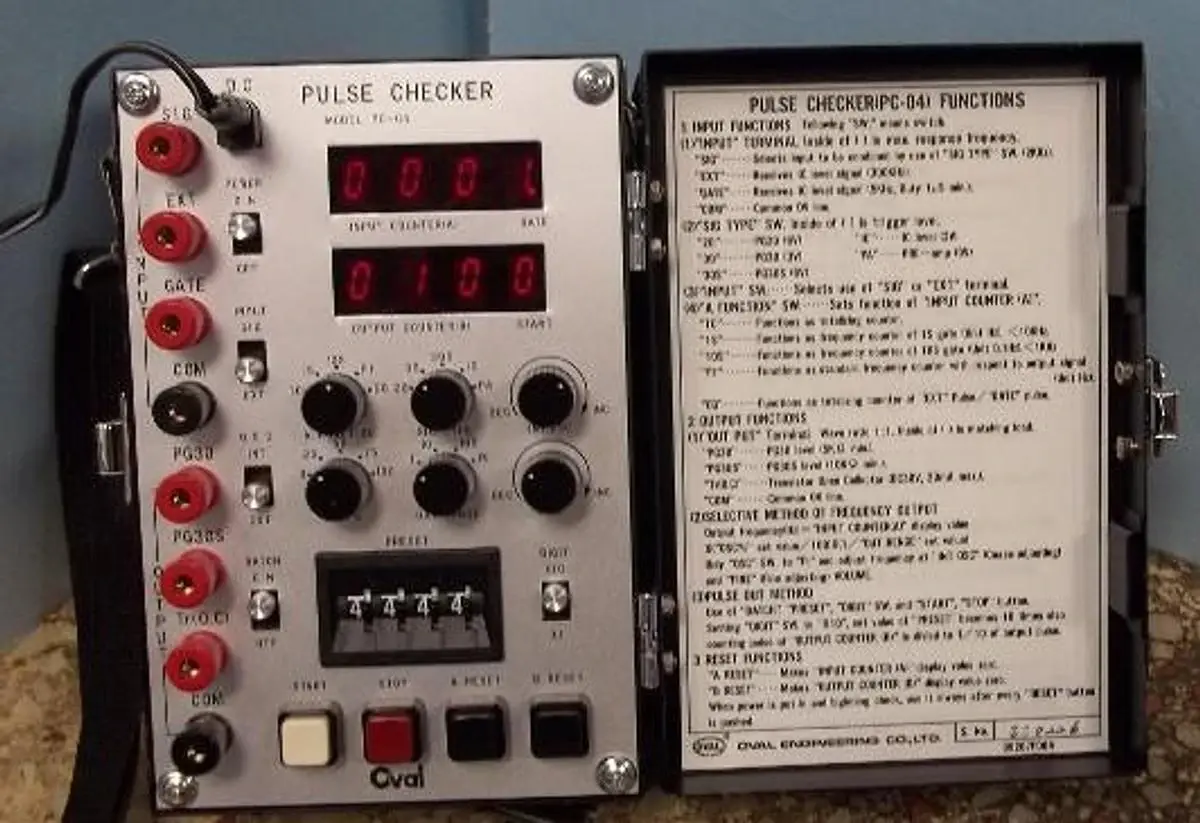 QTY. 1. OVAL ENGINEERING CO. LTD. PULSE CHECKER MO...