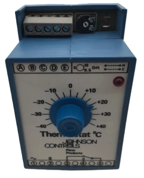 Johnson Controls A27AE-9300 Thermostat, -40 to 40 deg C, Contacts 5-4 Open Low [New]