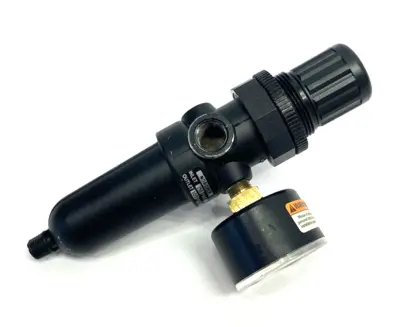 Used IMI Norgren Modular Filter/Regulator, Relieving, with Gauge Air Pressure Regulators Michigan US | Maverick Industrial Sales #1402941