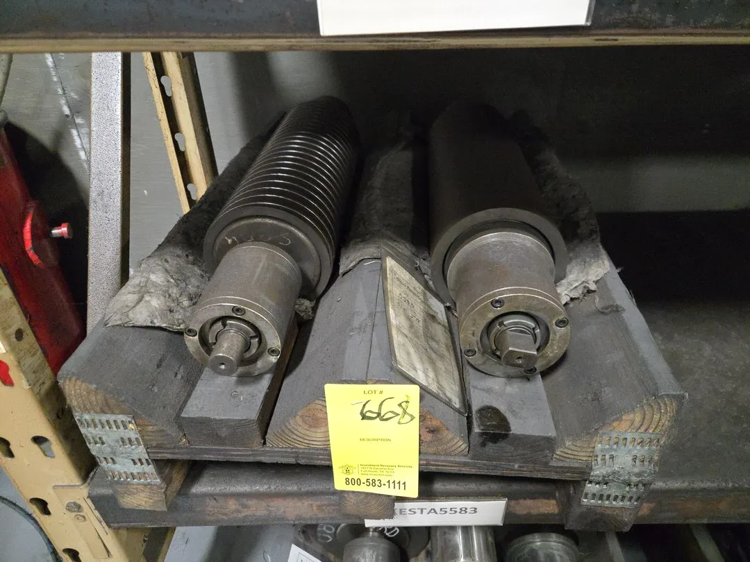 (2) Superfine OD Grind Drum Spindle