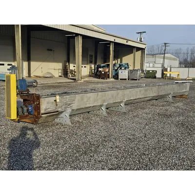 Used 23" dia. X 31' long Stainless Steel Industrial Screw Auger Conveyor