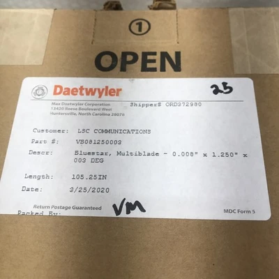 NEW DAETWYLER VB081250003