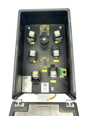 Used ATLAS COPCO POWER FOCUS 8 MAIN SWITCH BOX, NUTRUNNER MULTISPINDLE Switchgears Michigan US | Maverick Industrial Sales #1090834