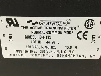 USED CONTROL CONCEPTS IC+115
