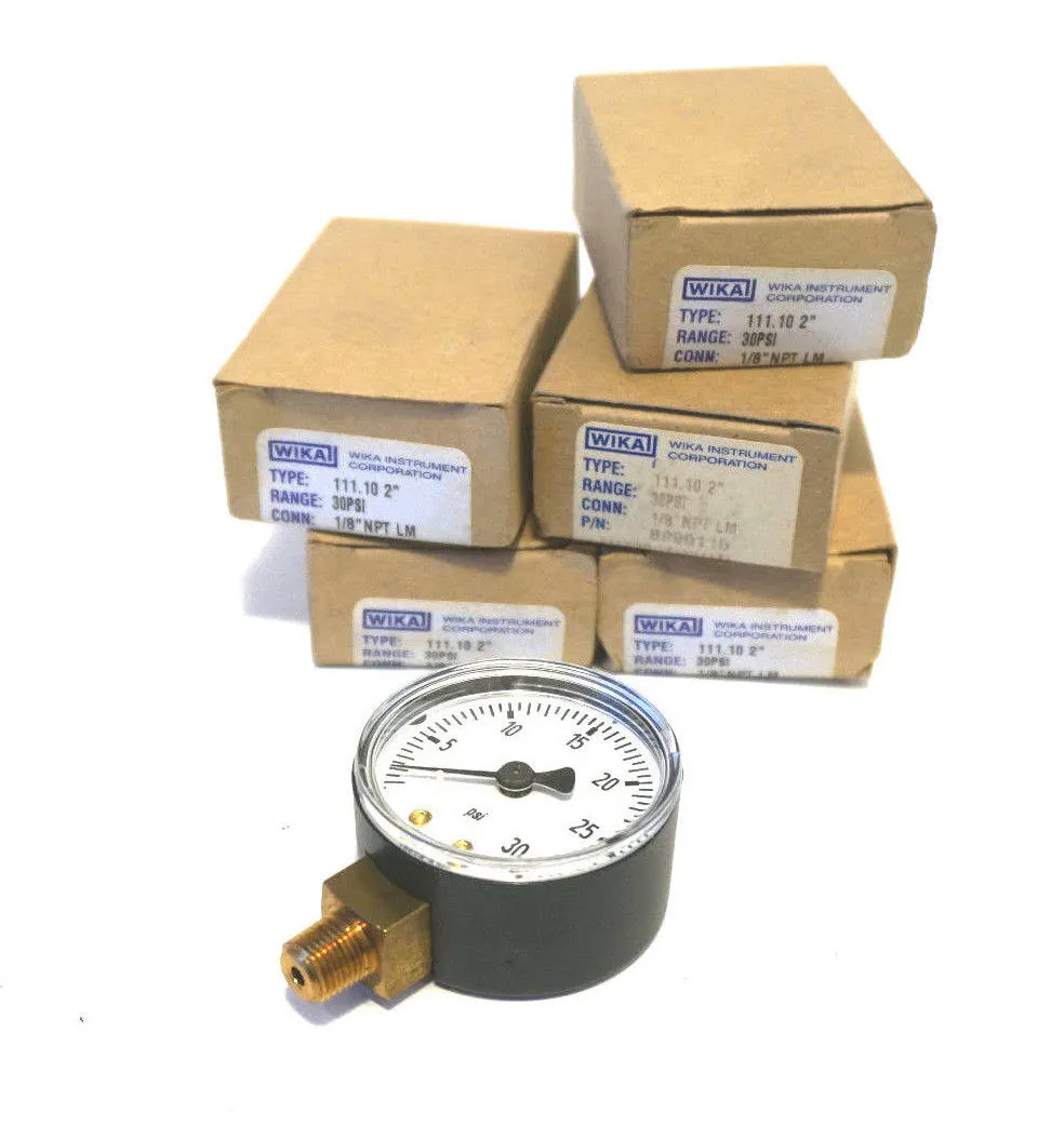 6 NEW WIKA 111.10 2" PRESSURE GAUGE 11110