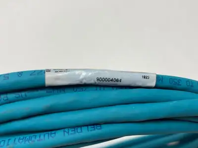 USED LUMBERG AUTOMATION ETHERNET CABLE M12 4-PIN MALE TO MALE 900004064