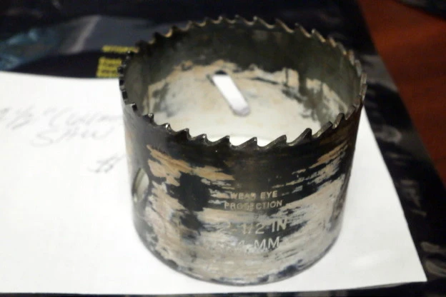 Used 2 1/2" (64mm) Bi-Metal Hole Saw