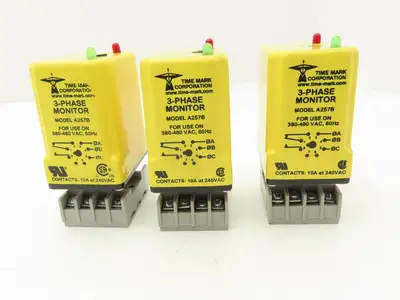 Time Mark A257B Voltage Phase Monitoring Relay 380-480V 3 Phase Lot of 3