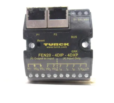 NEW TURCK FEN20-4DIP-4DXP ETHERNET I/O STATION FEN204DIP4DXP