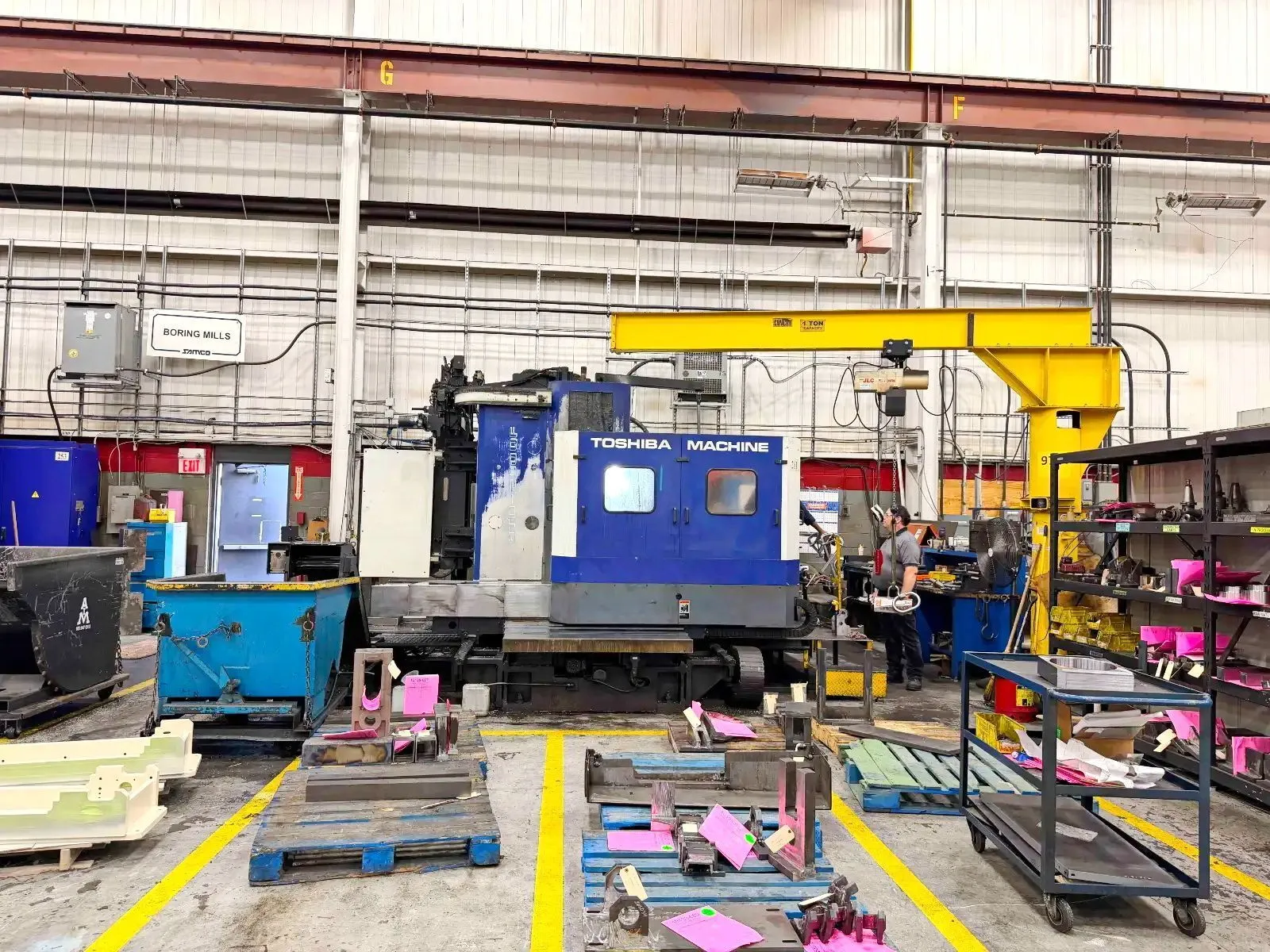 Used TOSHIBA BTD-200QF Horizontal Table Type Boring Mills Ontario CA | CNCsurplus #1389619