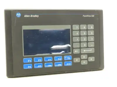 Allen Bradley 2711-B5A5X PanelView 550 HMI Control Panel Ser H FRN 4.48 100-240V