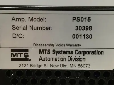 USED MTS SYSTEMS CO PS015