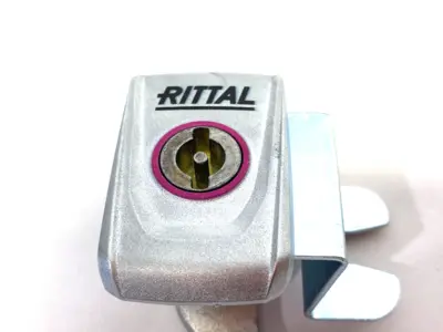 USED RITTAL CAM LOCKING DEVICE FOR ENCLOSURES, ALUMINUM FACE PLATE