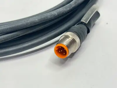 USED LUMBERG AUTOMATION DOUBLE-ENDED CONNECTION CORDSET M12 5M