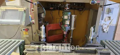 USED 2000 TRAID RUVO CNC SMART STAIR ROUTER WITH ROLLERS CONVEYORS