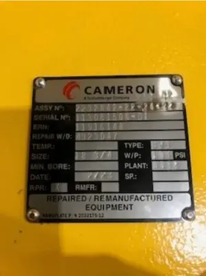 Used CAMERON _UNKNOWN_ Construction Equipment Parts Louisiana US | Oil The Woodlands Group #1501205