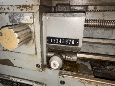14" X 40" REPUBLIC MODEL #14 ENGINE LATHE WITH METRIC: STOCK #23667