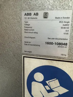 Used 2017 ABB ABB IRB 1600ID 4/1.5 Robots Michigan US | RAB Industries, Inc. #1338066