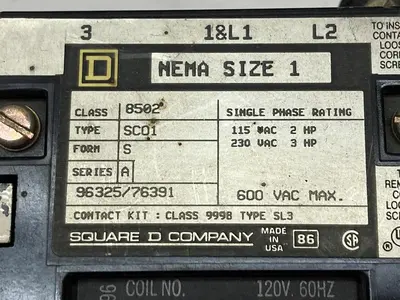 New | in-Stock SQUARE D 8502 SC01 PLC Contactors | Surplus Asset Holdings #1226681