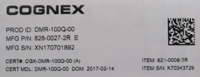 NEW COGNEX DMR-100Q-00 DATA READER 828-0027-2R E DMR100Q00