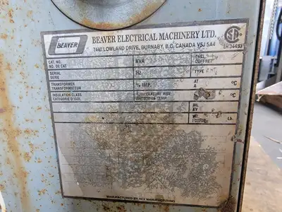 15 kVA Transformer 480 pri. volts, 208Y/120 sec. volts