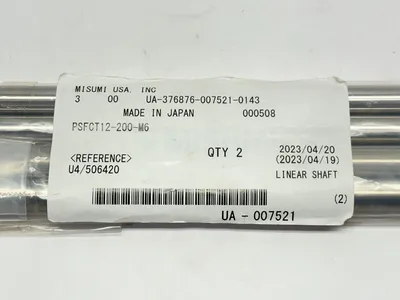 PSFCT12-200-M6 | Misumi  Linear Rotary Shaft 12mm Dia 200mm L QTY 4 - New