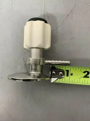 USED ITT PURE-FLO SAMPLE VALVE W/ 2" INLET & 1/4" OUTLET