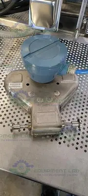 USED QUATTRO FLOW PUMP W/ 3HP MOTOR, ROSEMOUNT CMF010 MASS FLOW SENSOR, TRANSMITTER