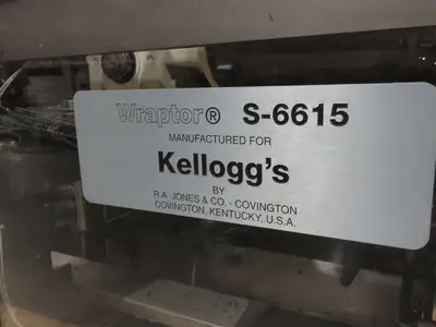 RA Jones Wraptor Package Sleever Cartoner Wrap Machine 460V 3PH