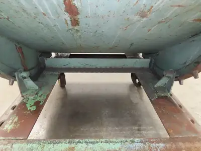 Self Dumping Hopper 1/2 Yd Capacity Heavy Duty Steel Casters 52x38x41"
